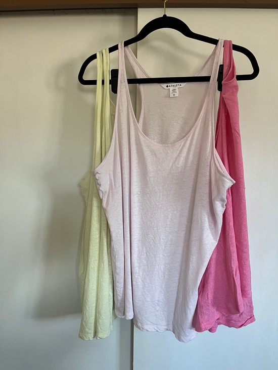 Athleta Tops - EUC | XL | Athleta Women's Pale Pink Scoop Neck Tank Top